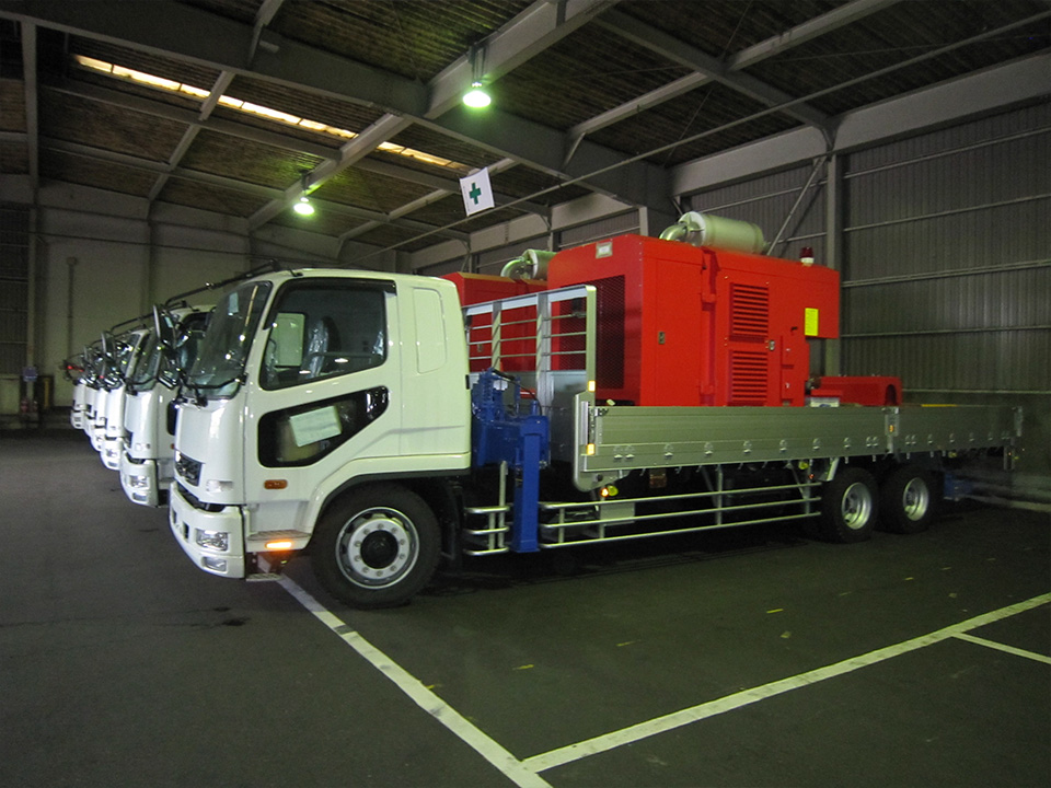 可搬式注入ポンプ車